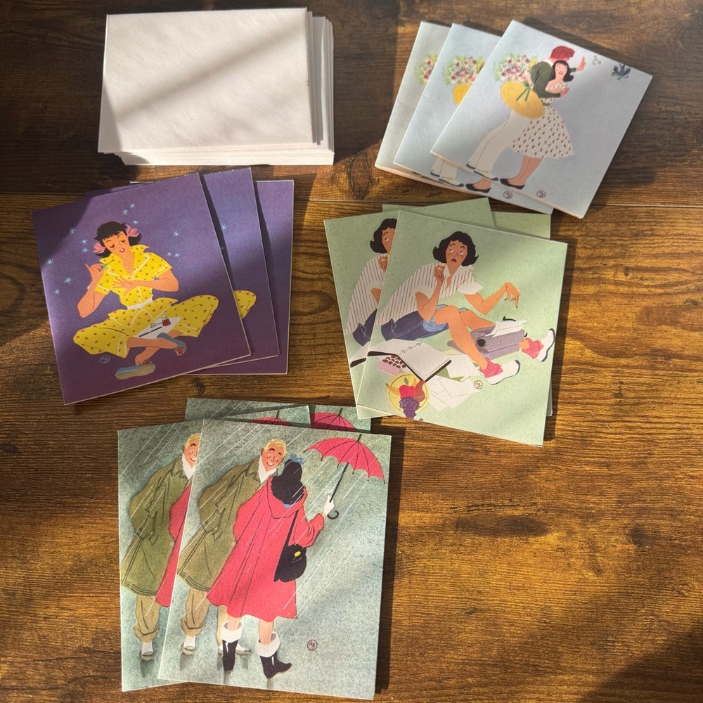 Reproducta Rendez-vous Complete 12 Note Cards & Envelopes‎ Box Set #700 USA - Picture 5 of 9